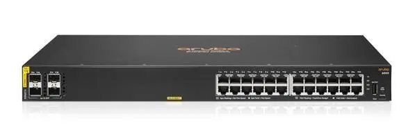HPE Aruba Networking CX 6000 24G Class4 PoE 4SFP 370W Switch RENEW R8N87A