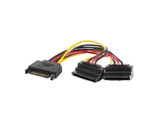 LANBERG SATA (M) na 2x SATA (F) kabel 15cm, úhlový