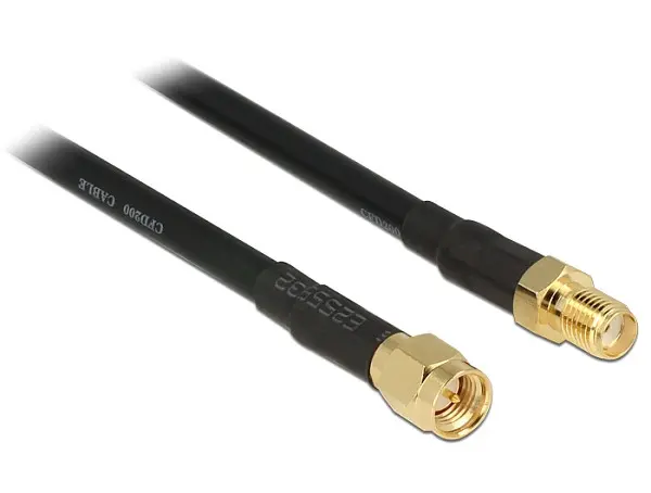 Delock Antenna Cable SMA plug > SMA jack CFD200 15 m low loss