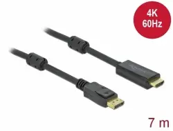Delock Kabel z Active DisplayPort 1.2 na HDMI, 4K, 60 Hz 7 m