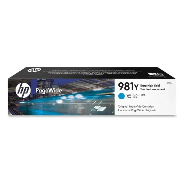 HP 981Y - azurová inkoustová kazeta, L0R13A L0R13A