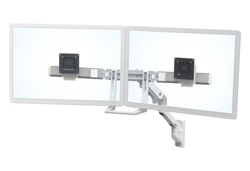 ERGOTRON HX Wall Dual Monitor Arm, nástěnné rameno pro 2 monitory až 32", bílé
