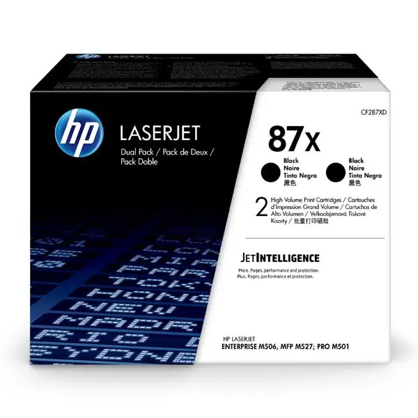 HP 87X černý toner velký - 2 pack, CF287XD CF287XD