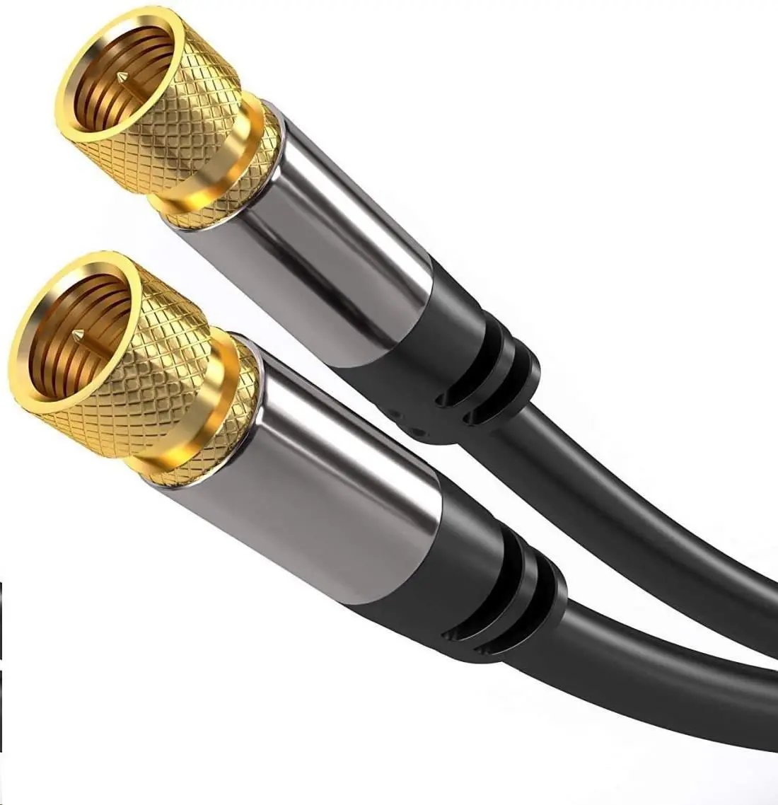 PremiumCord Satelitní antenní HQ kabel F male - F male (135 dB) 4x stíněný 3m, kjqsat3