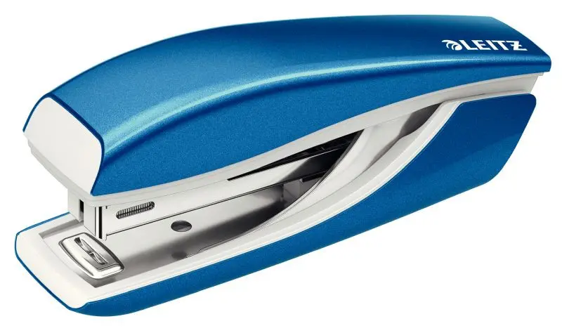 LEITZ Mini sešívačka NeXXt 5528, metalická modrá, box