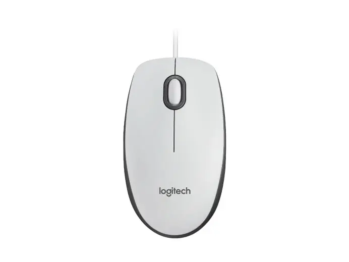 Logitech myš Corded M100, bílá, EMEA 910-006764