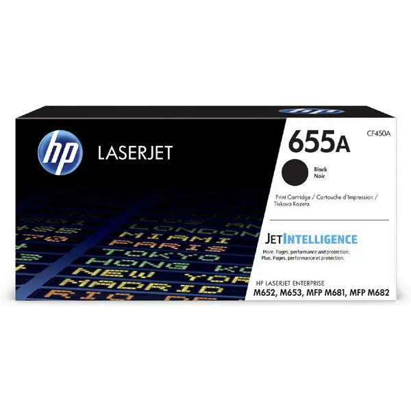 HP 655A černá LaserJet Cartridge, CF450A