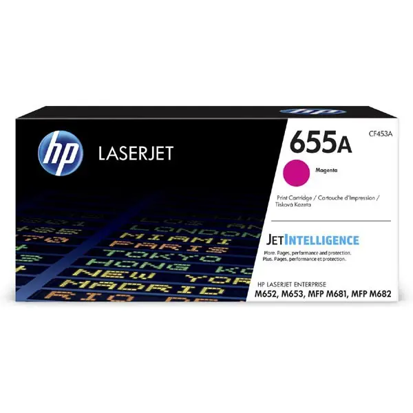 HP 655A Magenta Original LaserJet Toner Cartridge (CF453A) (10,500 pages) CF453A