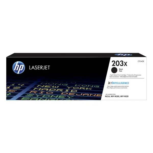 HP - toner č. 203X, CF540X, black (černý) pro laserové tiskárny