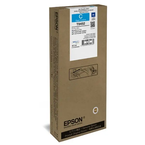 Epson - cartridge T945240, XL, cyan (modrá) pro inkoustové tiskárny