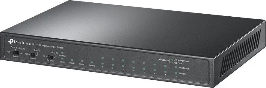 TP-Link TL-SL1311P 8xFE POE+ 65W 3xGb nonPOE,1xSFP CCTV switch