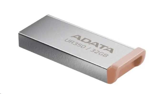 ADATA UR350/64GB/USB 3.2/USB-A/Hnědá