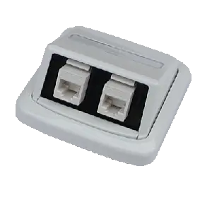Dvojzásuvka ABB TANGO 2xRJ45 cat6 UTP bílá