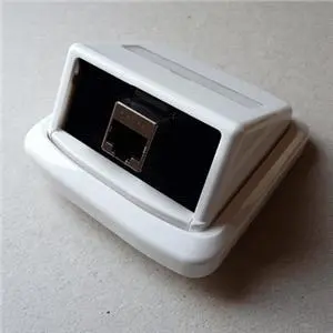 Jednozásuvka ABB TANGO 1xRJ45 cat5e STP bílá