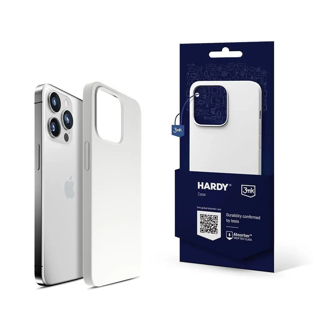 3mk ochranný kryt HARDY Silicone MagCase pro Apple iPhone 14 Pro, White