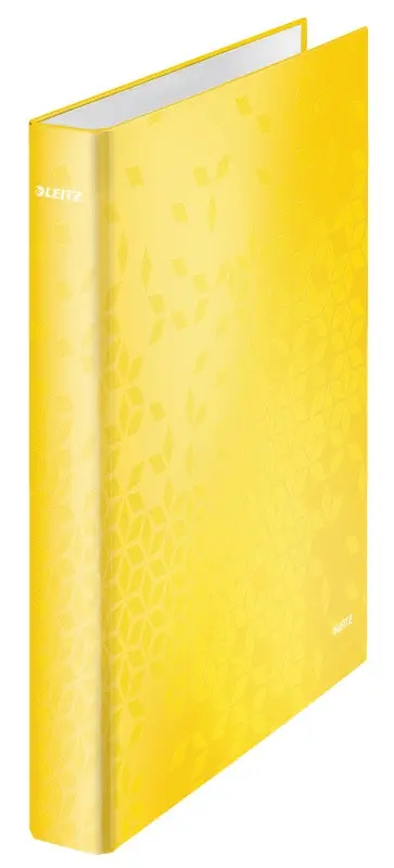 LEITZ Kroužkový pořadač WOW, A4+, 4DR/25mm, žlutá