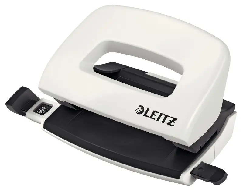 LEITZ Mini děrovačka NeXXt 5060, perleťová bílá