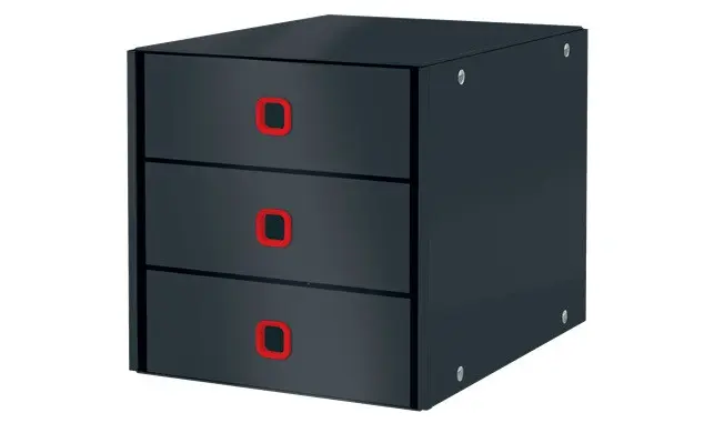 LEITZ Zásuvkový box Click&Store COSY, 3 zásuvky, sametově šedá