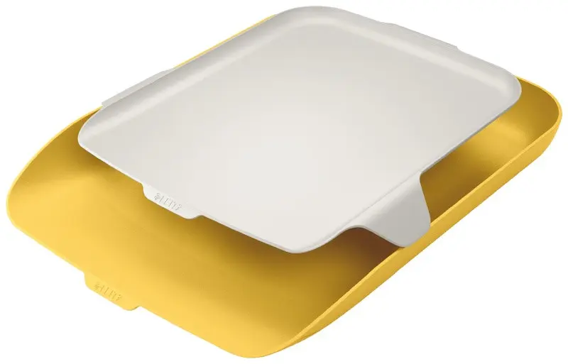 LEITZ Odkladač na dokumenty s organizérem Cosy, teplá žlutá