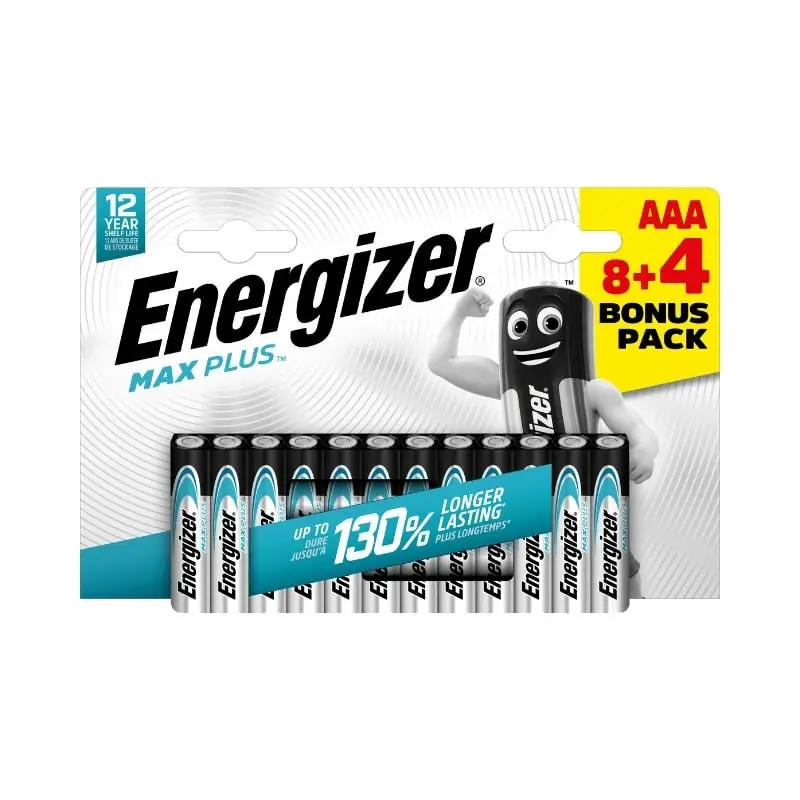 Energizer Baterie Max Plus AAA mikrotužková baterie, 84 ks