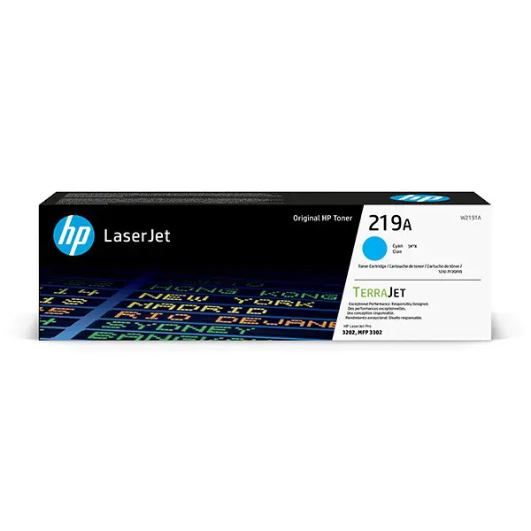 HP 219A, Azurová originální toner. kazeta, W2191A