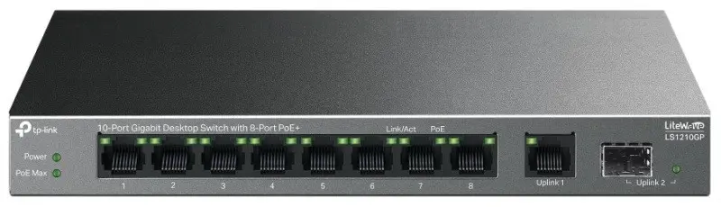 TP-Link LS1210GP10xGb (8xGb POE+) Desktop switch