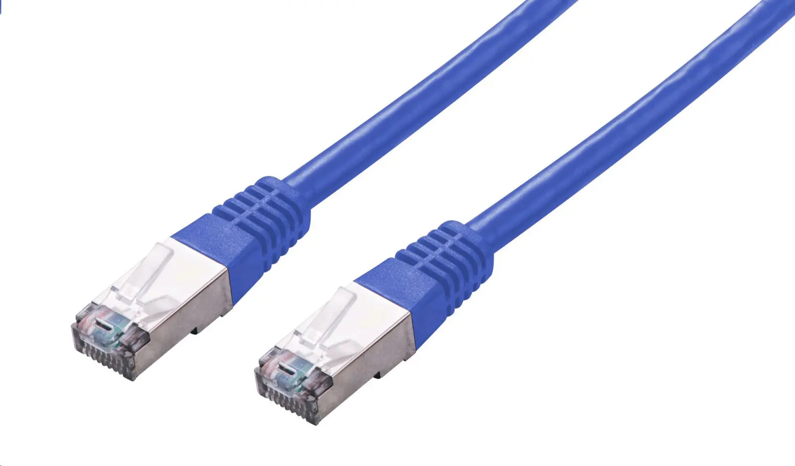 C-TECH Kabel patchcord Cat5e, FTP, modrý, 0,25m