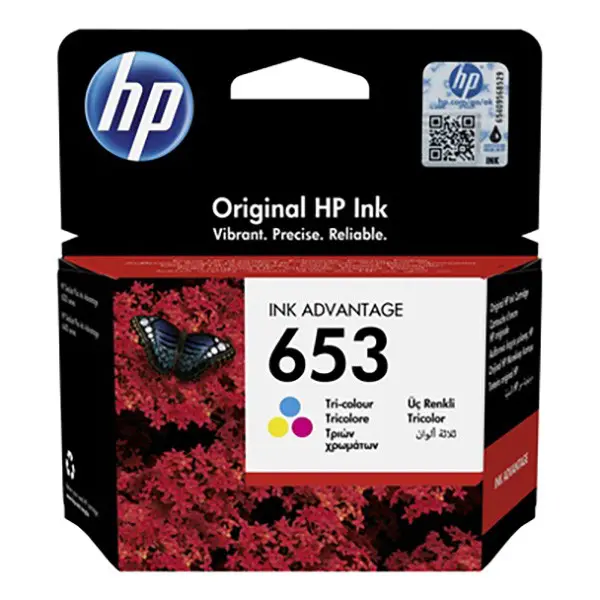 Inkoustová kazeta HP 653 tříbarevná (3YM74AE#BHK)