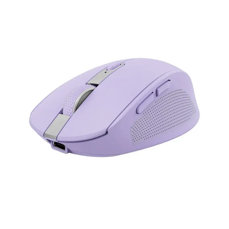 Trust Ozaa/Kancelářská/Optická/Pro praváky/3 200 DPI/USB+BT/Fialová 25384