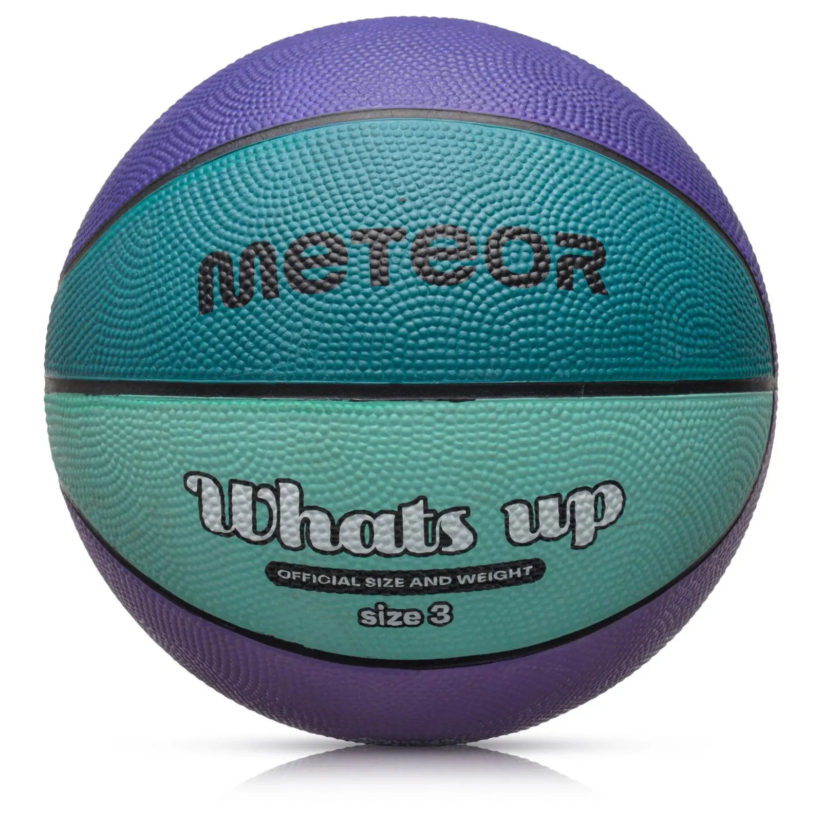 Basketbalový míč MTR WHATS UP, vel. 3, fialovo-modrý