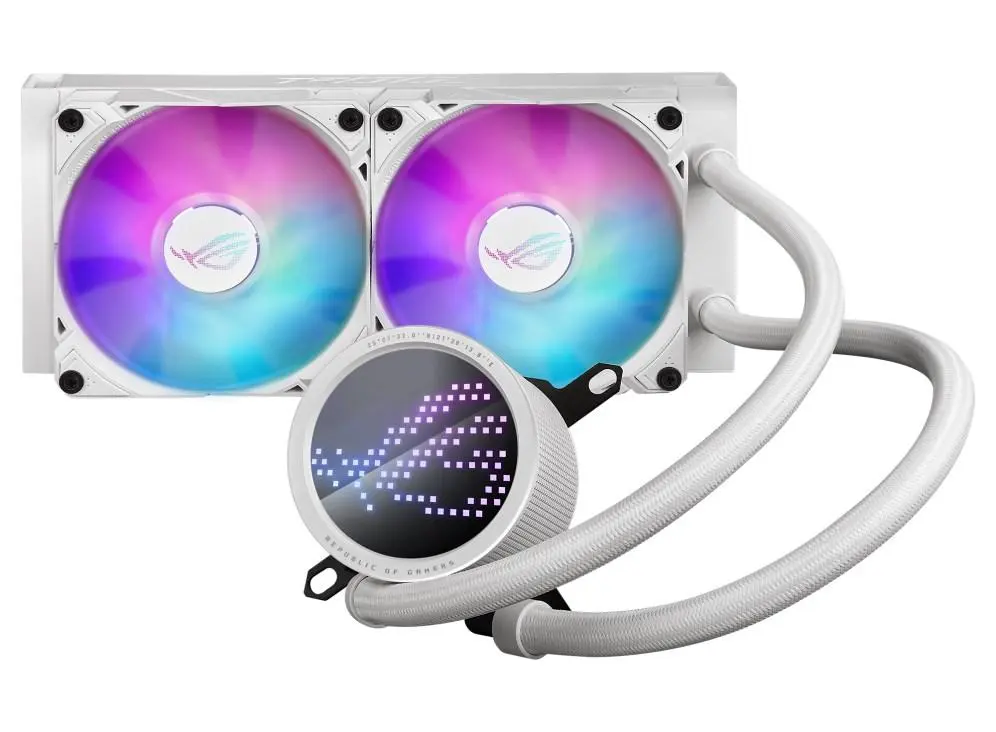 ASUS vodní chladič CPU AIO ROG RYUO III 240 ARGB WHITE, 2x120mm, LGA1851, AM5