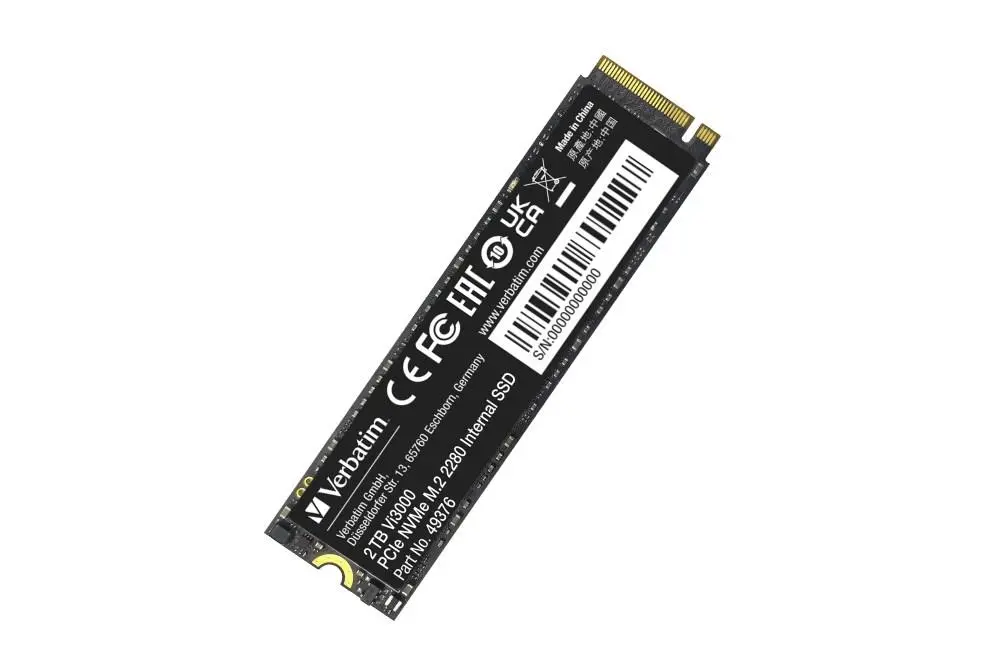 VERBATIM SSD Vi5000 Internal PCIe NVMe M.2 SSD 2TB, W 4300/ R 5000 MB/s