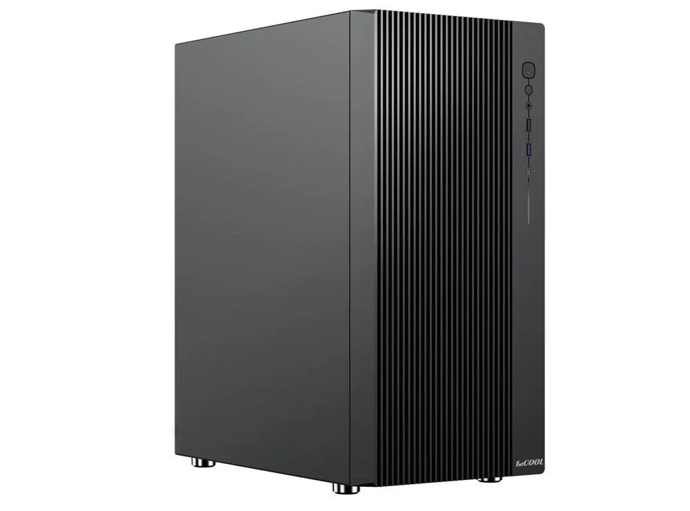 1stCOOL skříň GAMER 4, Mid tower, AU, USB 3.0, USB-C, 2x120mm, bez zdroje, černá