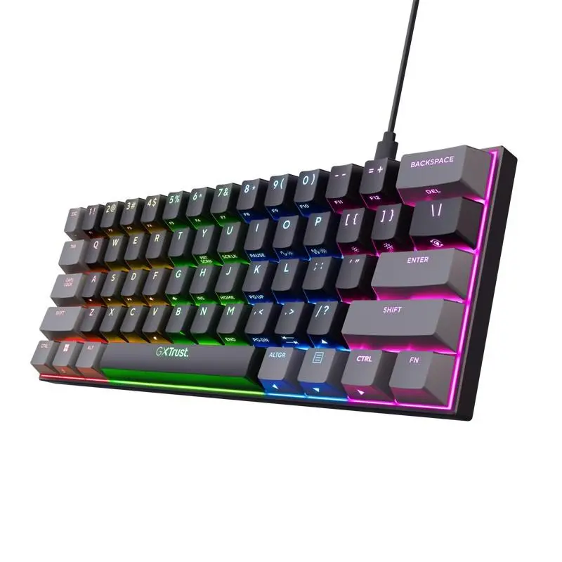 Trust Gaming GXT 867 Acira/Drátová USB/US layout/Černá, 24882