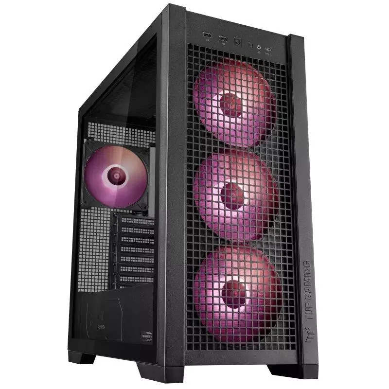 ASUS TUF Gaming GT302 ARGB/Midi Tower/Transpar./Černá 90DC00I0-B19000