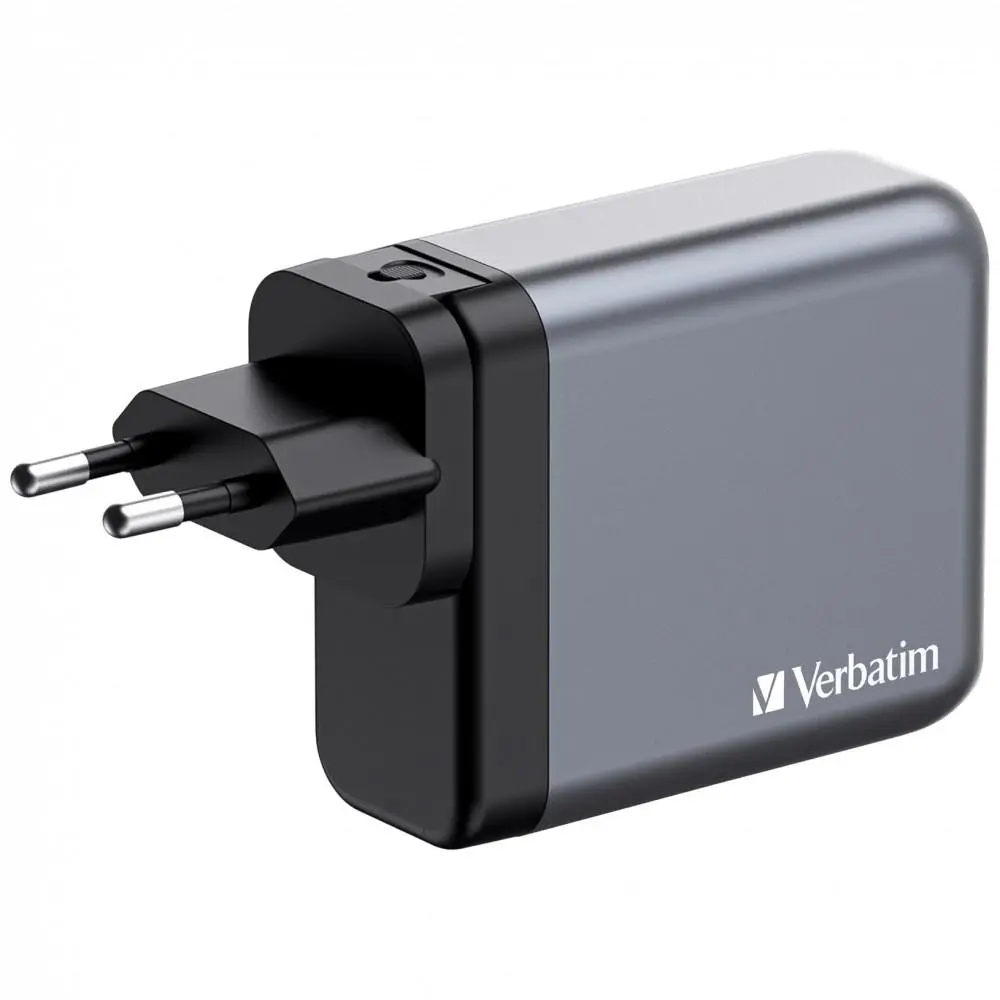 VERBATIM GaN Nabíječka do sítě GNC-200, 200W, 3x USB-C, 1x USB
