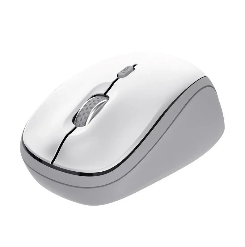 TRUST Myš YVI+, Bezdrátová, Eco, bílá - bluetooth + wifi