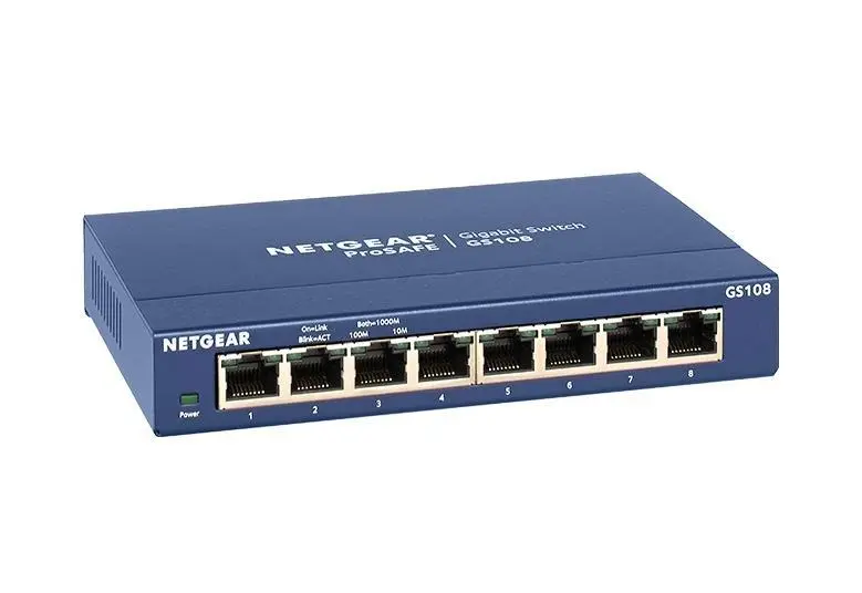 NETGEAR 8xGIGABIT Desktop switch, GS108GE GS108GE