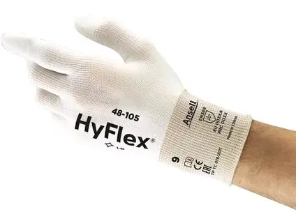 Rukavice ANSELL HYFLEX 48-105, máčené v polyuretanu, vel. 9