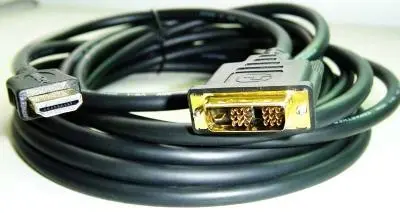 Kabel HDMI-DVI 5m, 1.3, M/M stíněný, zlacené kontakty