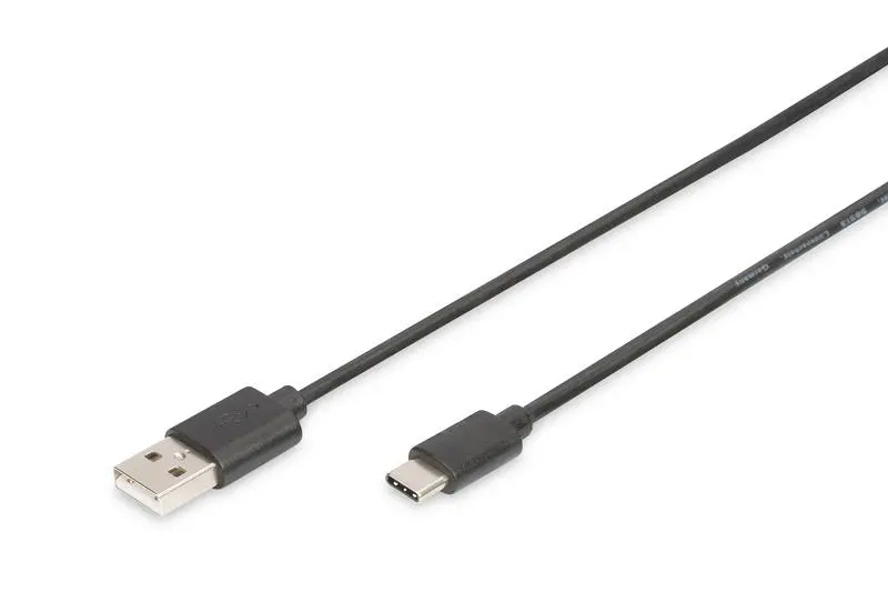 Digitus Připojovací kabel USB C na A 1,0 m, 3A, 480 MB, verze 2.0