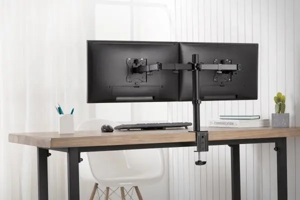 Digitus držák na dva monitory 15-32 ", 2x 8 kg (max.), Černé VESA: 75 x 75, 100 x 100
