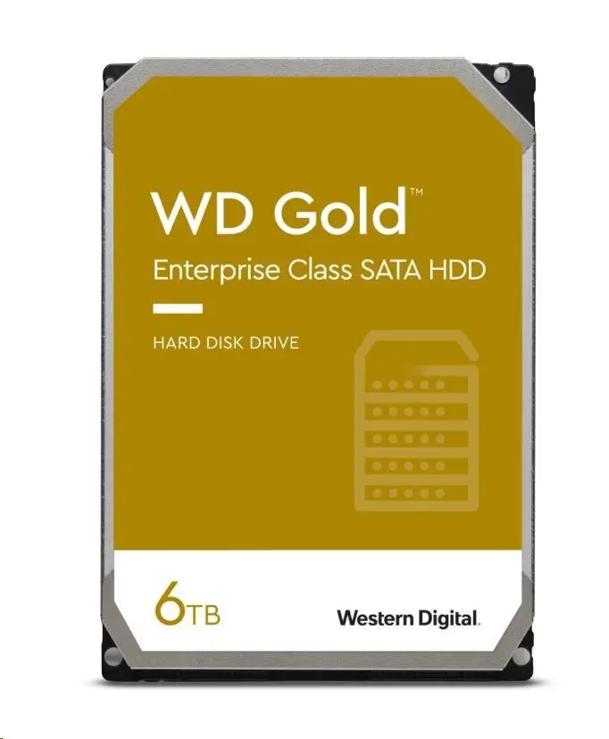 WD GOLD WD6004FRYZ 6TB SATA/ 6Gb/s 256MB cache 7200 ot., CMR, Enterprise