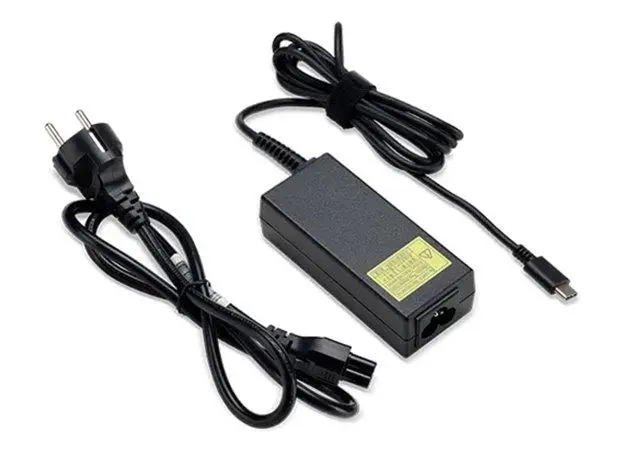 ACER 65W USB TYPE-C ADAPTER, BLACK, EU POWER CORD (RETAIL PACK) - pro zařízení s adapterem USB-C