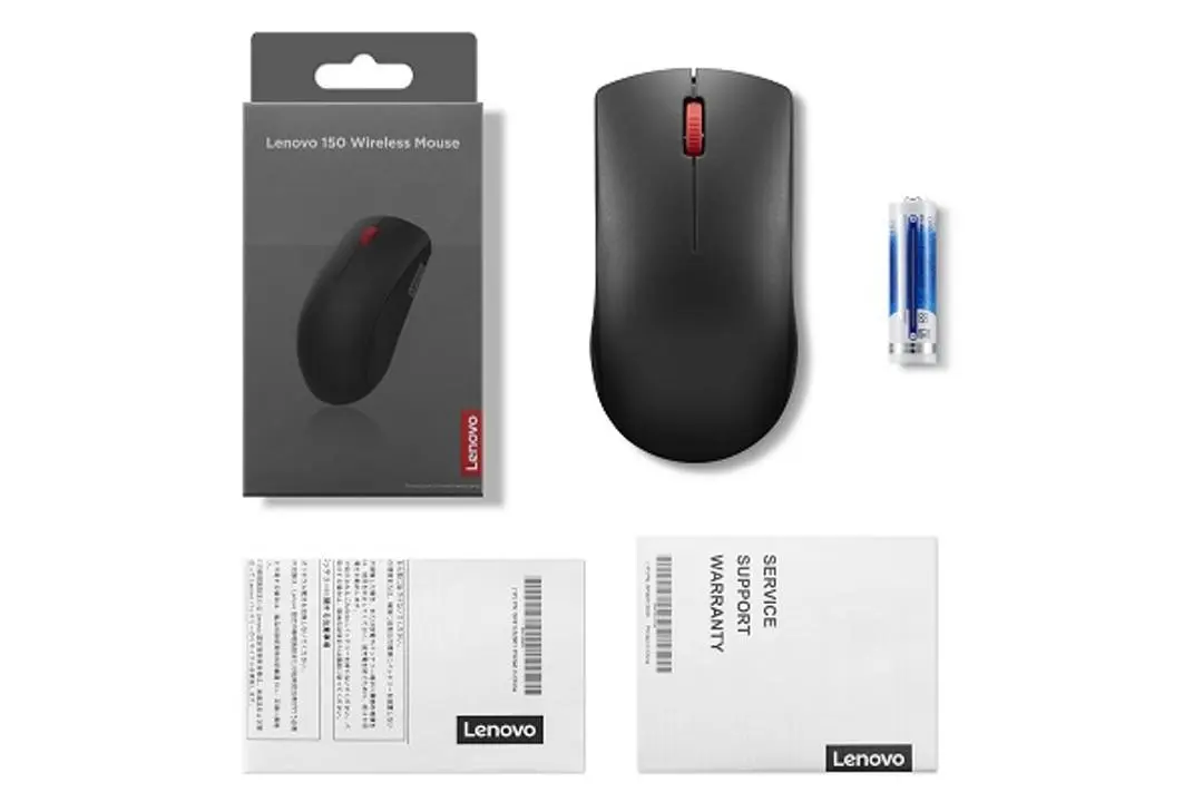 Lenovo 150/Kancelářská/Optická/Bezdrátová USB/Černá GY51L52638