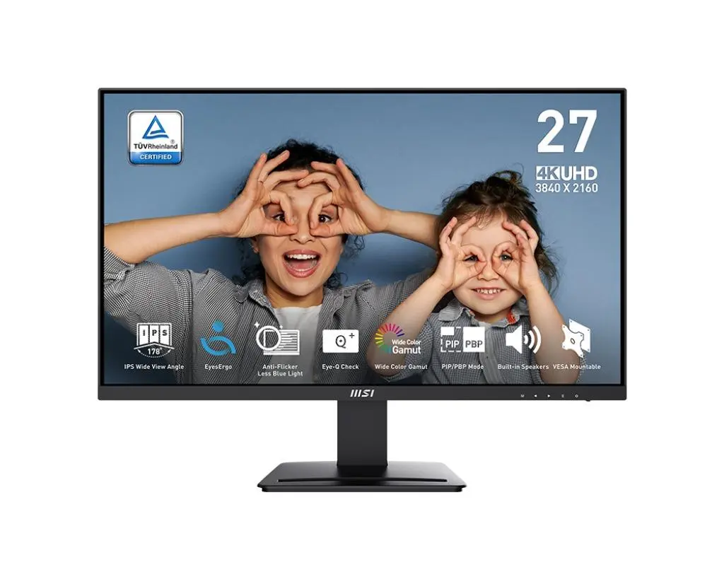 MSI Pro/MP273U/27"/IPS/4K UHD/60Hz/4ms/Černá/3R (ROZBALENO)