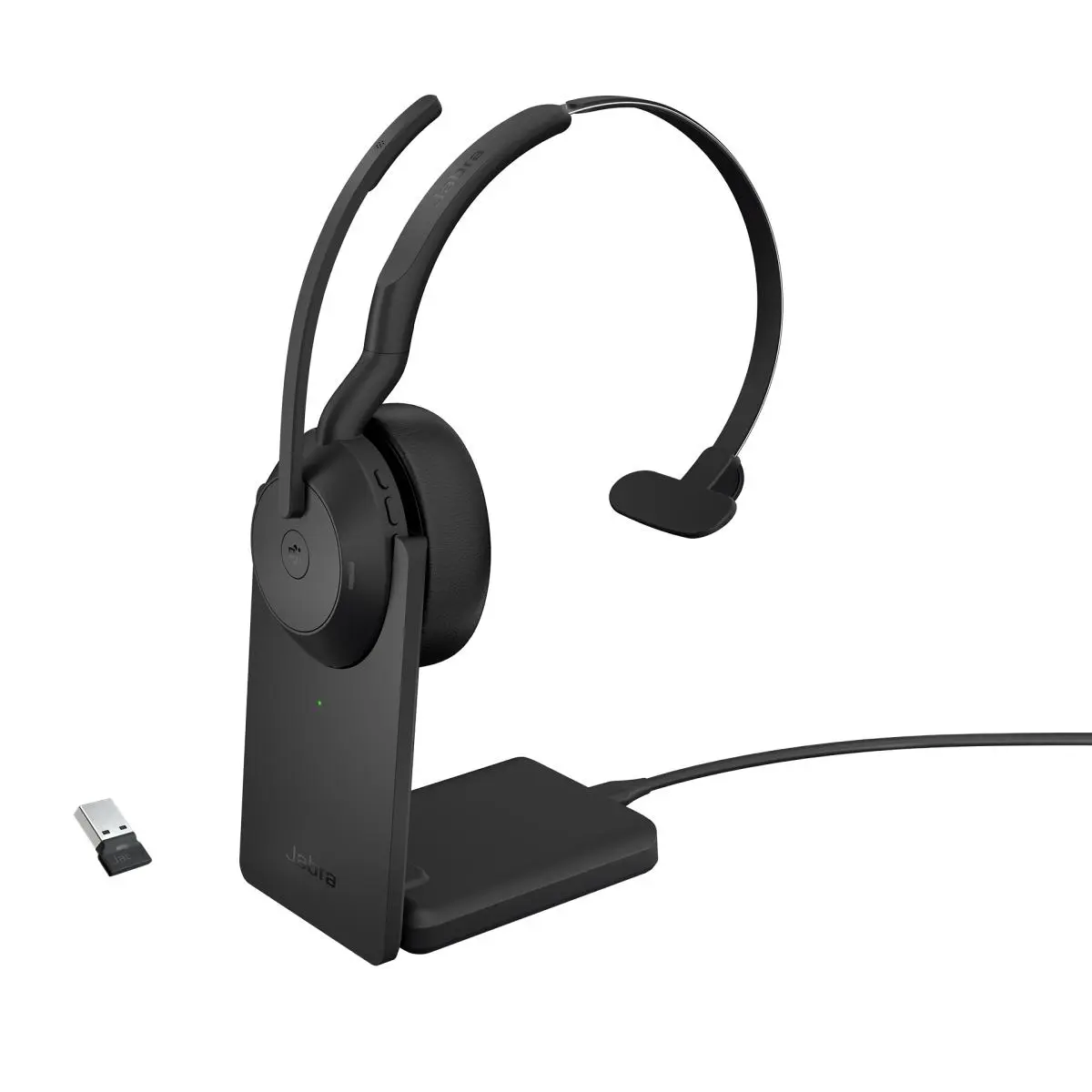 Jabra Evolve2 55/Mono/ANC/USB/BT-USB/Bezdrát/MS/Stand/Černá, 25599-899-989