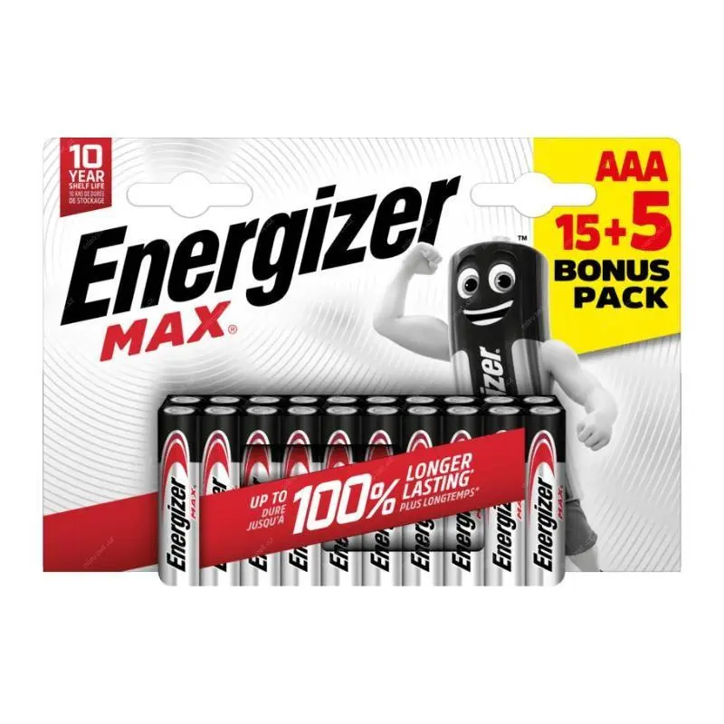 Baterie Energizer MAX AAA 155 zdarma