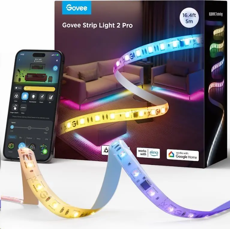 Govee Strip Light 2 Pro RGBICWW pásek 5m Matter