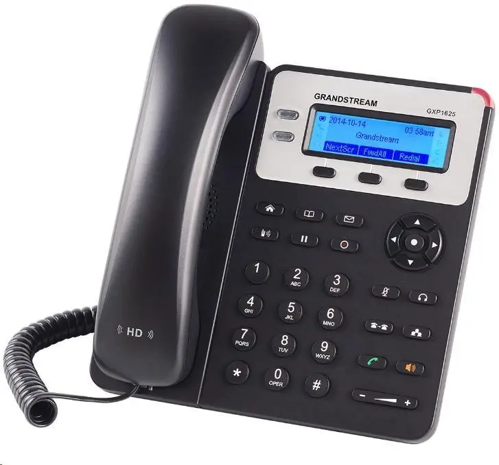 Grandstream GXP1620 [VoIP telefon - 2x SIP účet, HD audio, 3 program.tlačítka, switch 2xLAN 10/100Mbps]